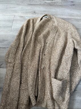 Old Navy Tan Marled Button-Front Cardigan